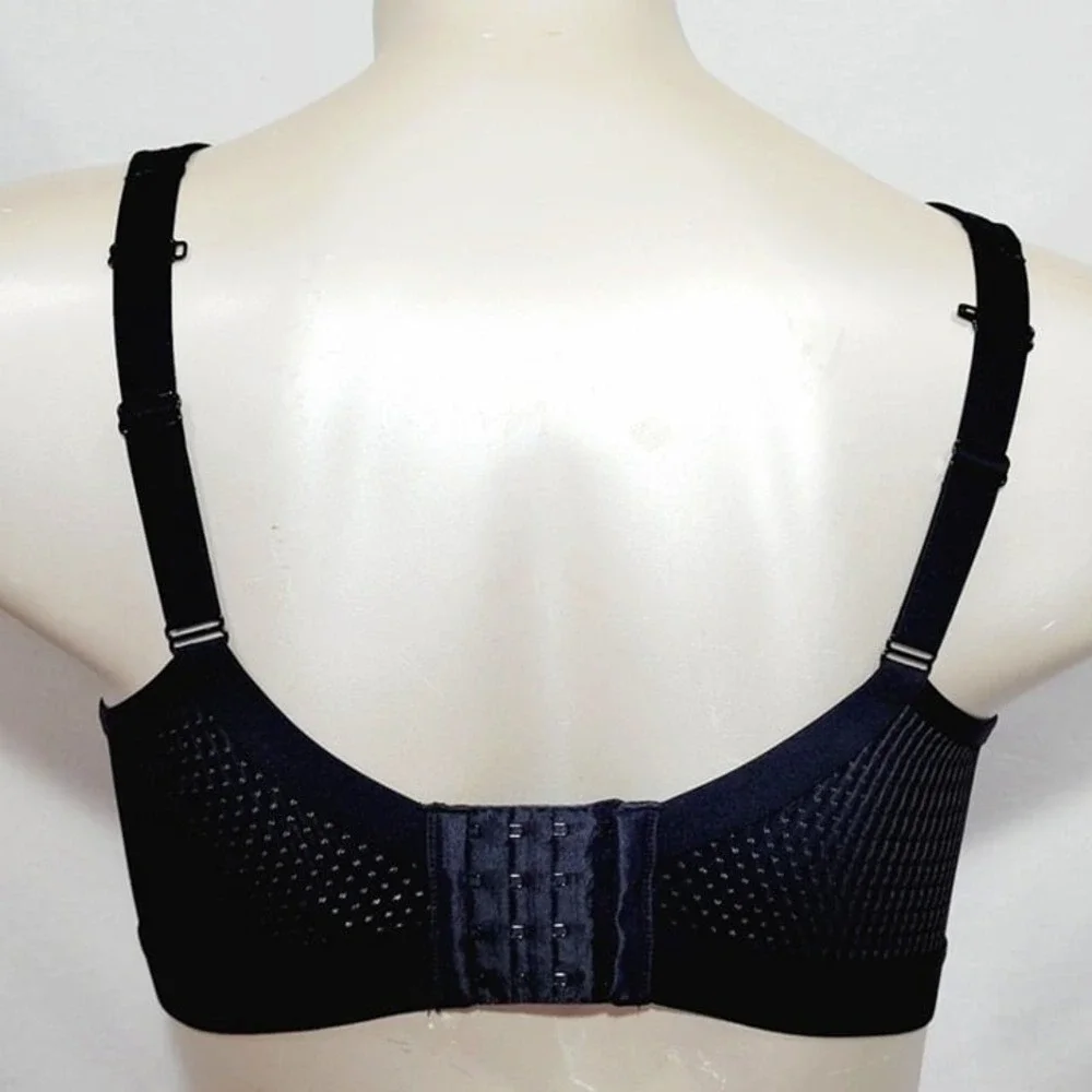 32C Felina 215152 Unity Unlined Wire Free Sports Bra Black NWT